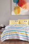 L'essentiel linge de maison Juego de Cubre Cama Doble Funny - Amarillo